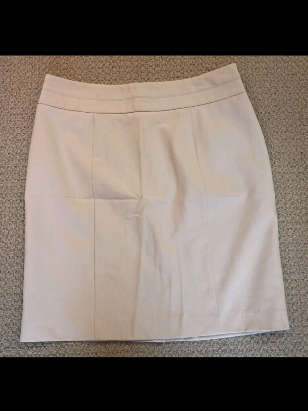 George Cream Pencil Skirt